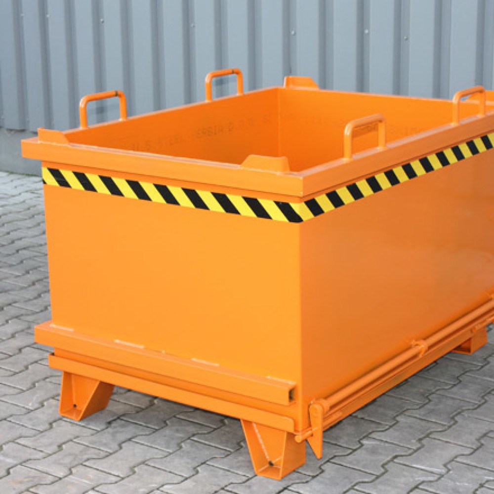 N° de l'image du produit 2 : Conteneur inférieur pliable avec câble de traction, volume 0,3 m³, orange pur