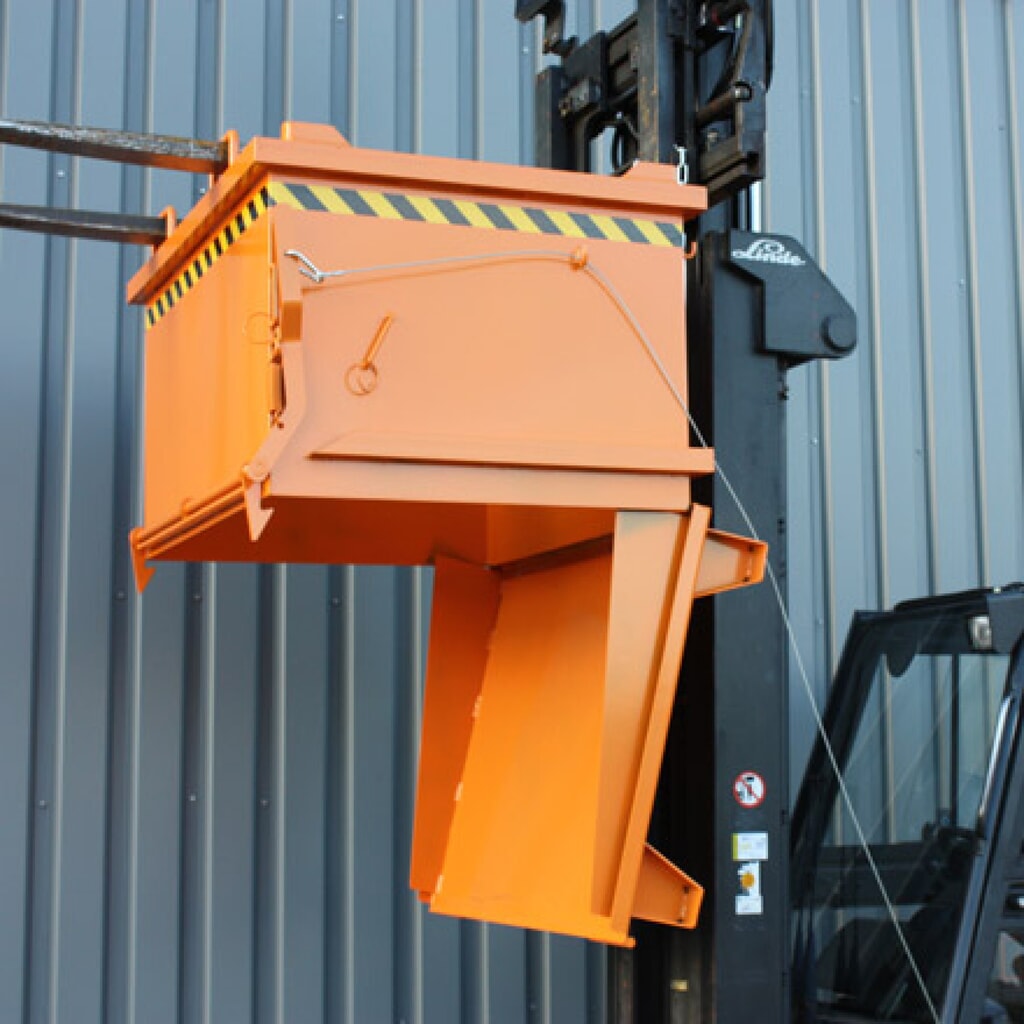 N° de l'image du produit 4 : Conteneur inférieur pliable avec câble de traction, volume 1 m³, bleu gentiane