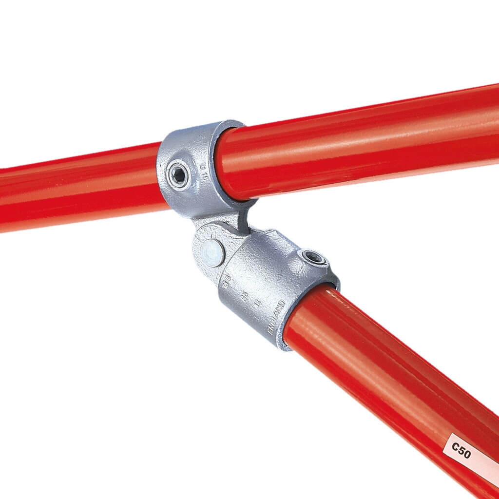 Articulation en T, 1 passage, Ø extérieur du tube 26,9 mm Illustration du produit: Articulation en T, 1 passage, Ø extérieur du tube 26,9 mm