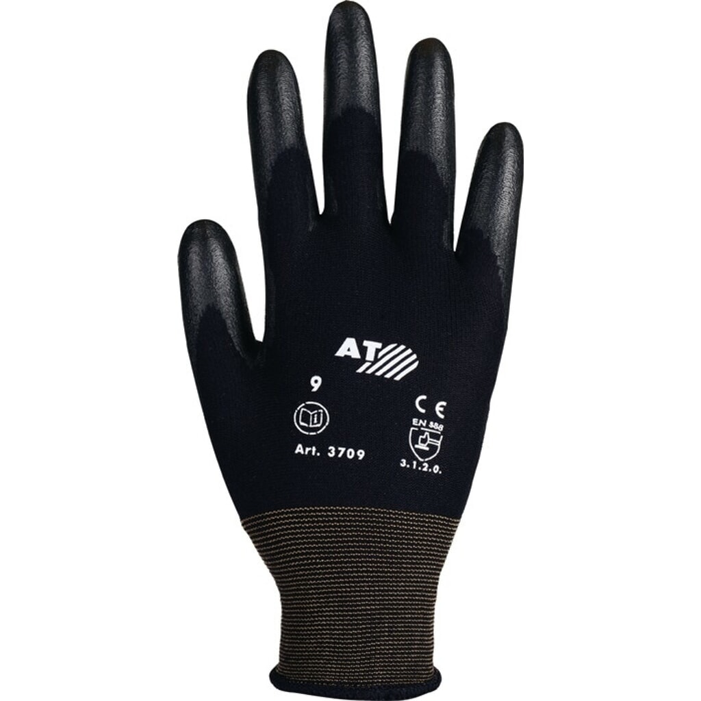 Illustration du produit: ASATEX Handschuhe Gr.9 schwarz PA