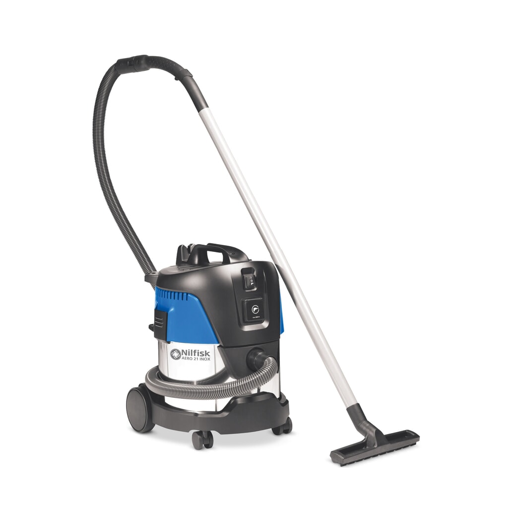 Illustration du produit: Aspirateur eau/poussière Nilfisk® AERO 21-21 PC INOX + prise d’appareils, 1 250 W, 20 l