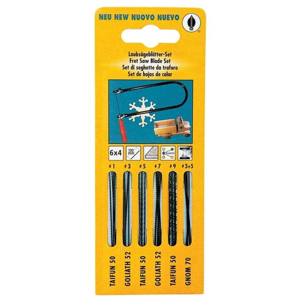 Illustration du produit: Assortiment lames de scie à chantourner 24 pcs. adapté à montures de scie à main