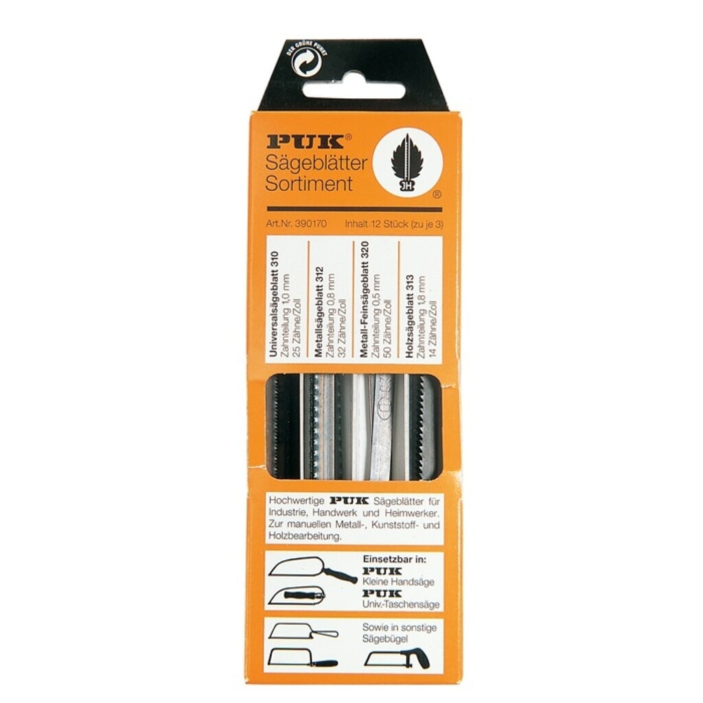 Assortiment de lames de scie 390170 12 pièces universel, métal, bois, métal (fin Illustration du produit: Assortiment de lames de scie 390170 12 pièces universel, métal, bois, métal (fin