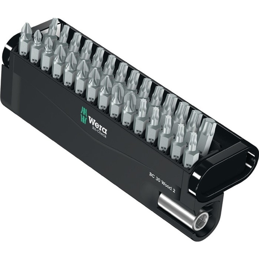Illustration du produit: Assortiment d'embouts Bit-Check 12 Wood 2 12 pièces PH/PZD/TX WERA