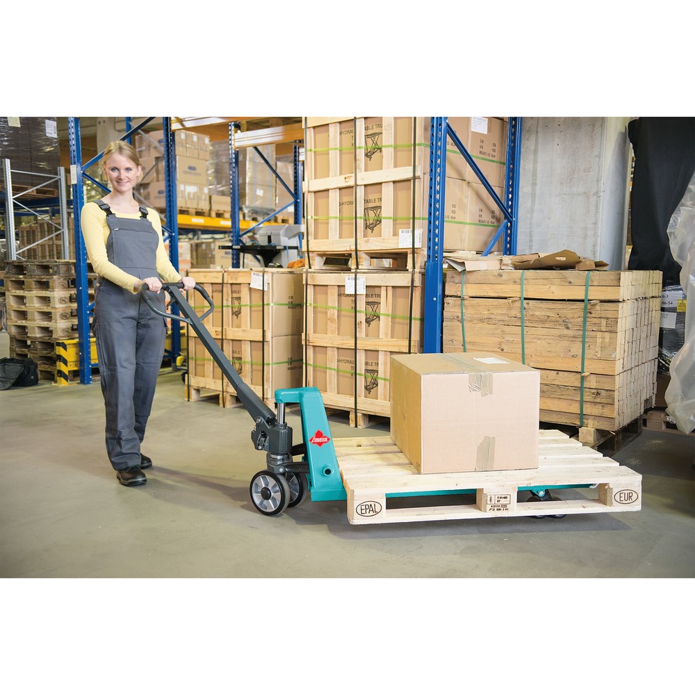 N° de l'image du produit 16 : Transpalette manuel Ameise® PTM 2.5 avec levée rapide, capacité de charge 2 500 kg, longueur des fourches 1 150 mm, caoutchouc plein / polyuréthane, galets tandem (CH)