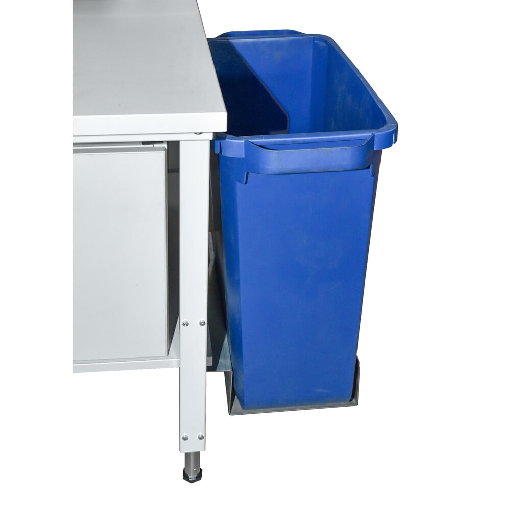 Bac à déchets pour poste d'emballage Classic et Multiplex, rétractable Illustration du produit: Bac à déchets pour poste d'emballage Classic et Multiplex, rétractable