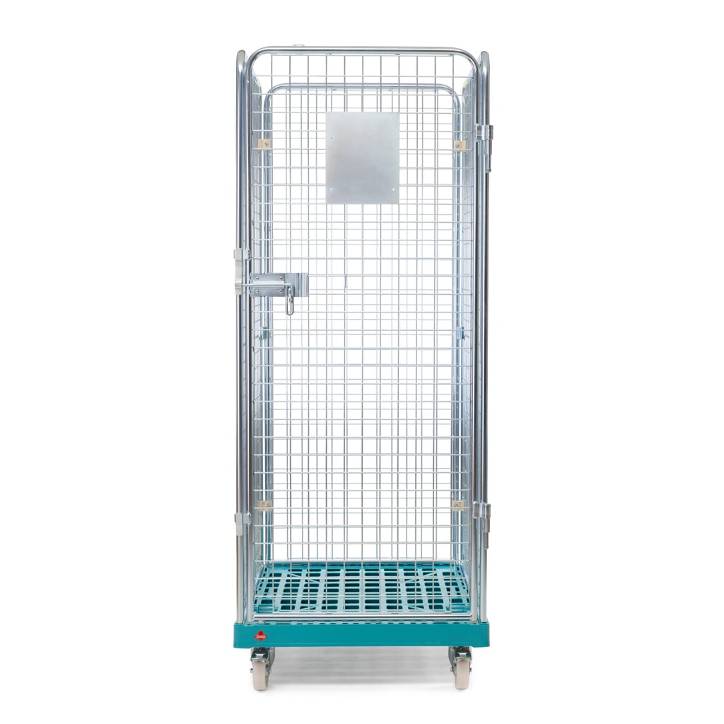 Ameise® Bac à roulettes, 4 côtés, à mailles fines, électro-zingué, plateau à roulettes en plastique, HxlxP 1 810 x 724 x 815 mm N° de l'image du produit 4 : Ameise® Bac à roulettes, 4 côtés, à mailles fines, électro-zingué, plateau à roulettes en plastique, HxlxP 1 810 x 724 x 815 mm