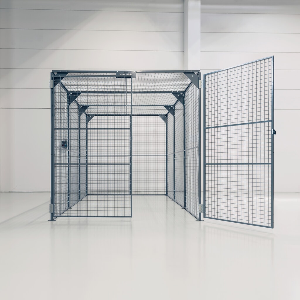 Bac de rangement TROAX®, peint, hxlxP 2.200 x 2.200 x 1.200 mm Illustration du produit: Bac de rangement TROAX®, peint, hxlxP 2.200 x 2.200 x 1.200 mm
