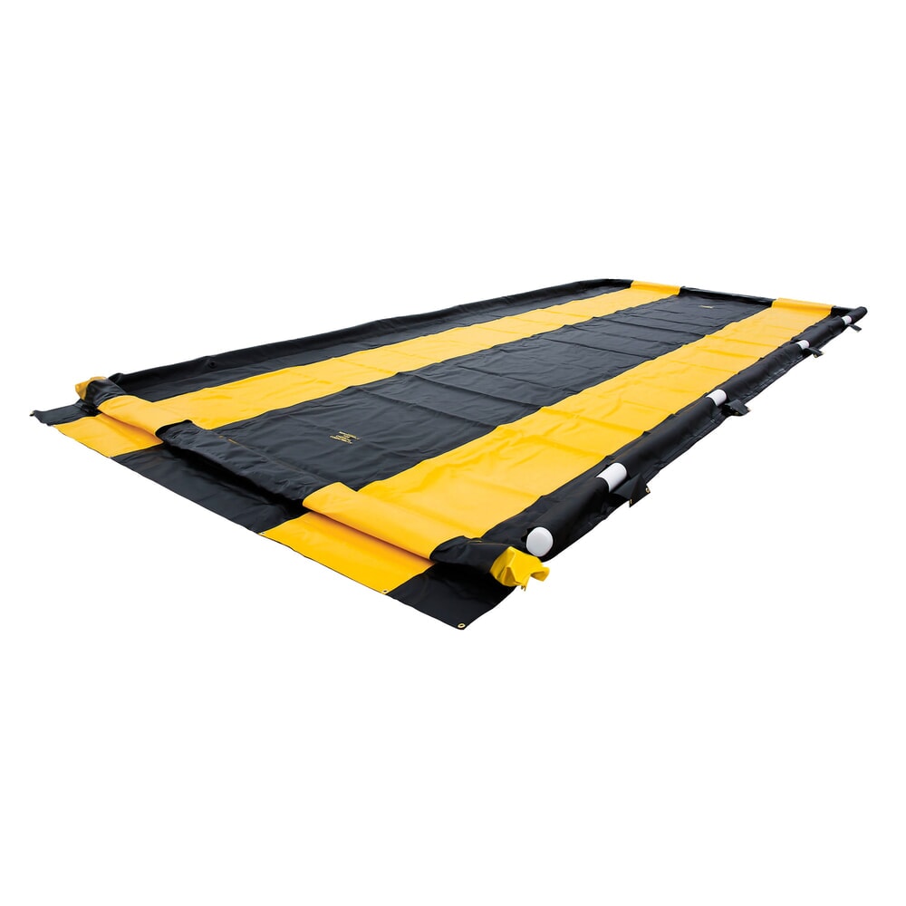 Illustration du produit: Justrite® bac de rétention en polyester QuickBerm®, carrossable, capacité 2 840 l