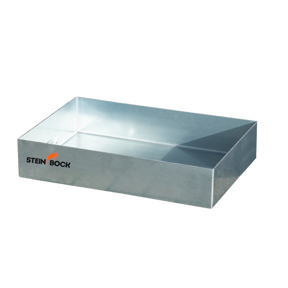 Illustration du produit: Steinbock® bac de rétention pour petits récipients sur palettes en acier, galvanisé, H x l x P 120 x 600 x 400 mm, contenance 22 litres