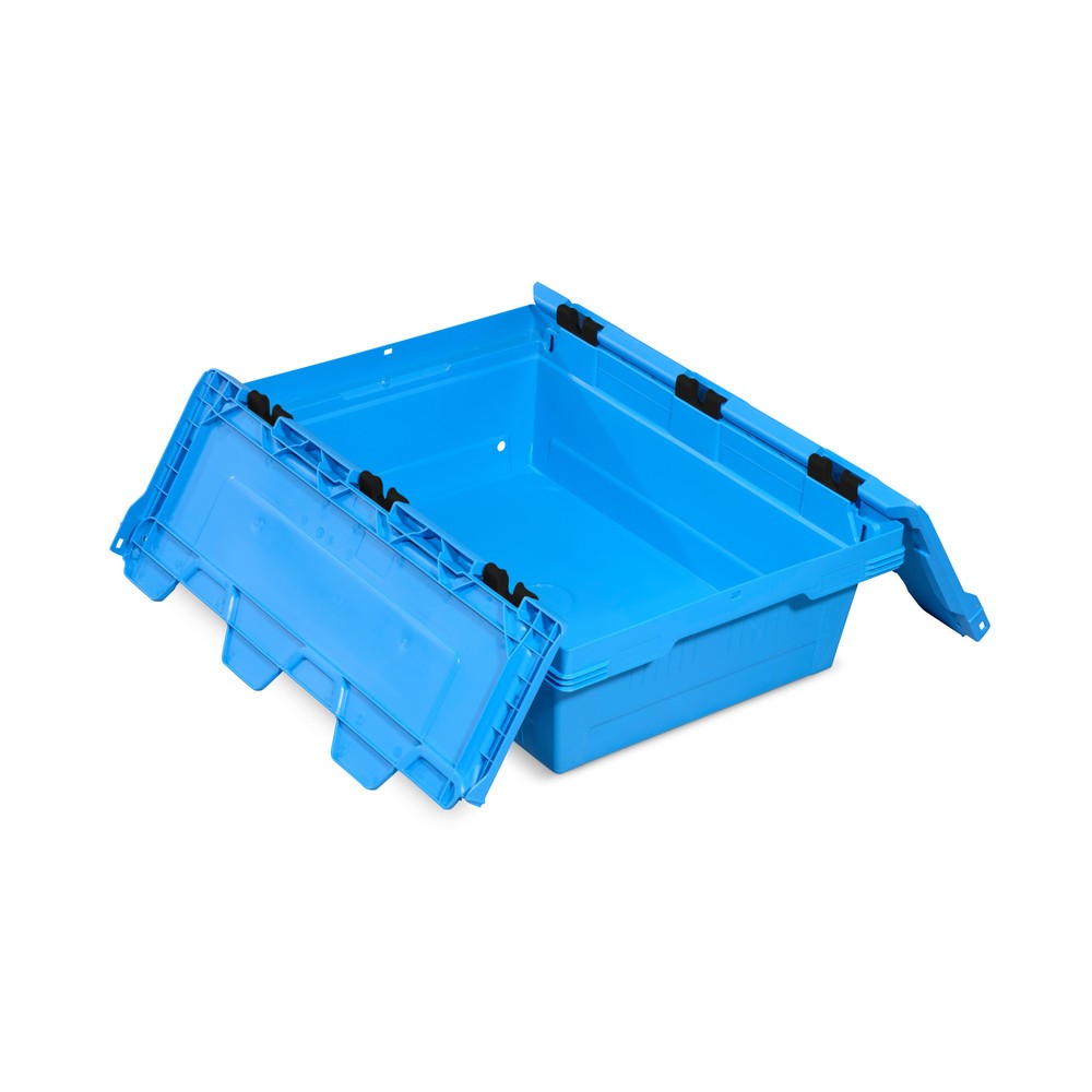N° de l'image du produit 1 : Allit Eurobox, en PP, haut. x larg. x prof. 199 x 600 x 400 mm, 29 litres, bleu