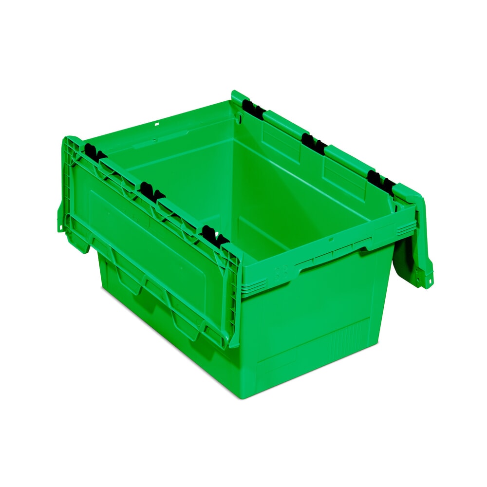 N° de l'image du produit 1 : Allit Eurobox, en polypropylène (PP), haut. x larg. x prof. 349 x 600 x 400 mm, 58 litres, vert