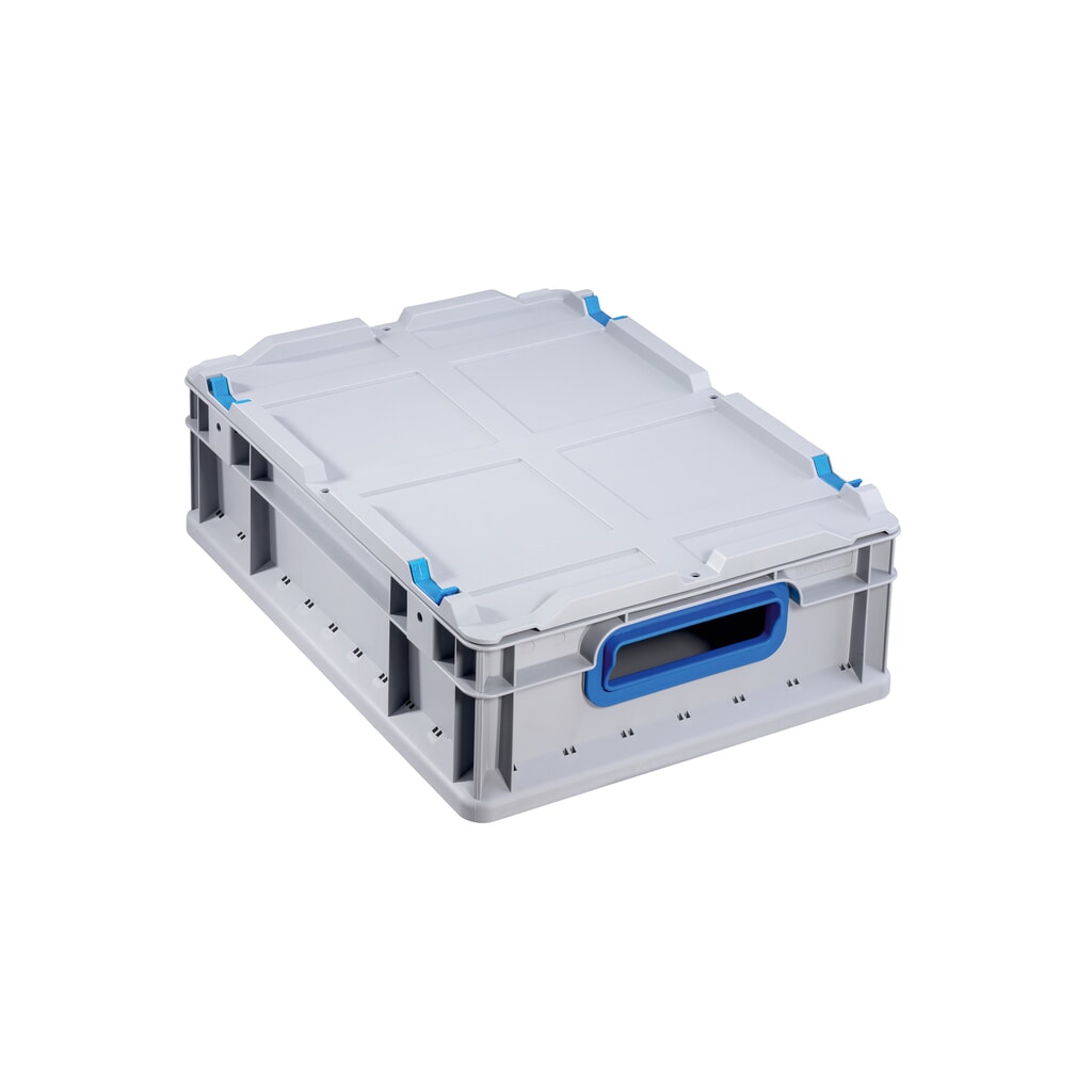 Couvercle de protection, sans fermetures pour bac empilable format Europe, pour lxP 400 x 300 mm N° de l'image du produit 2 : Couvercle de protection, sans fermetures pour bac empilable format Europe, pour lxP 400 x 300 mm