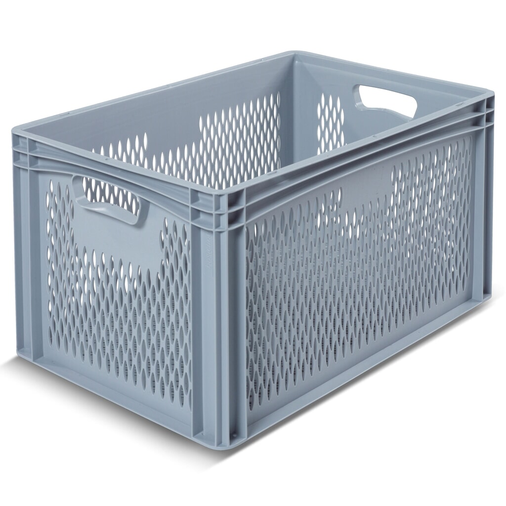 Alpha Eurobox en polypropylène (PP) avec parois ajourées, 64,5 litres, haut. x larg. x prof. 320 x 600 x 400 mm Illustration du produit: Alpha Eurobox en polypropylène (PP) avec parois ajourées, 64,5 litres, haut. x larg. x prof. 320 x 600 x 400 mm