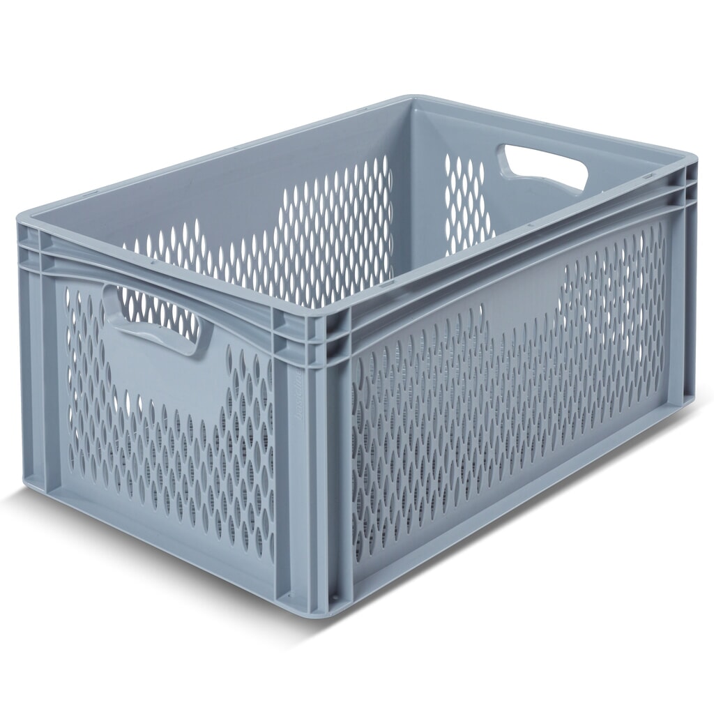 Alpha Eurobox en polypropylène (PP) avec parois ajourées, 54,4 litres, haut. x larg. x prof. 270 x 600 x 400 mm Illustration du produit: Alpha Eurobox en polypropylène (PP) avec parois ajourées, 54,4 litres, haut. x larg. x prof. 270 x 600 x 400 mm