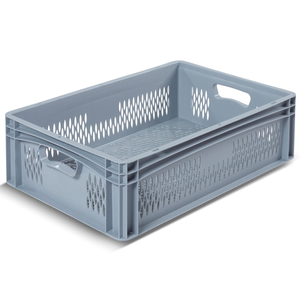 Illustration du produit: Alpha Eurobox en polypropylène (PP) avec parois ajourées, 35,6 litres, haut. x larg. x prof. 170 x 600 x 400 mm