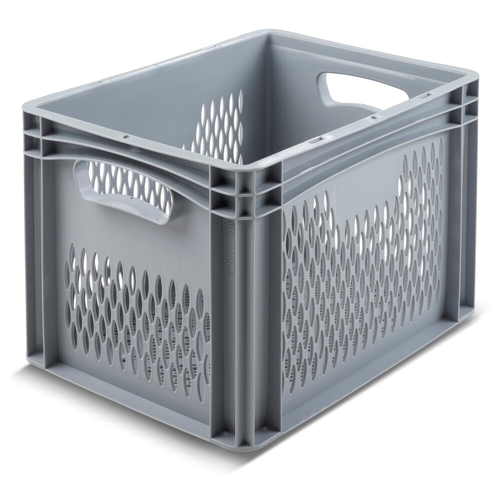 Illustration du produit: Alpha Eurobox en PP avec parois perforées, 30 litres, haut. x larg. x prof. 320 x 400 x 300 mm