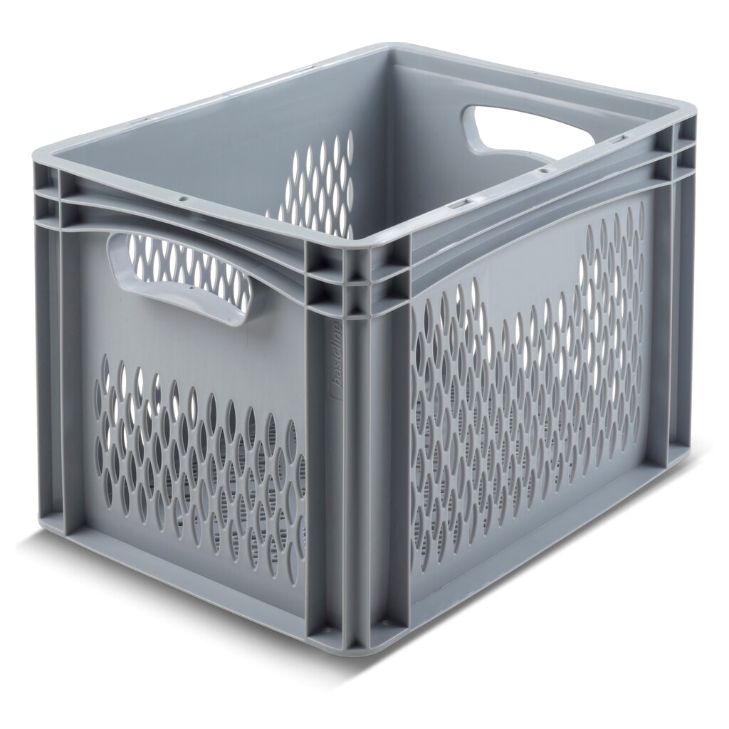 Illustration du produit: Alpha Eurobox en PP avec parois perforées, 30 litres, haut. x larg. x prof. 320 x 400 x 300 mm