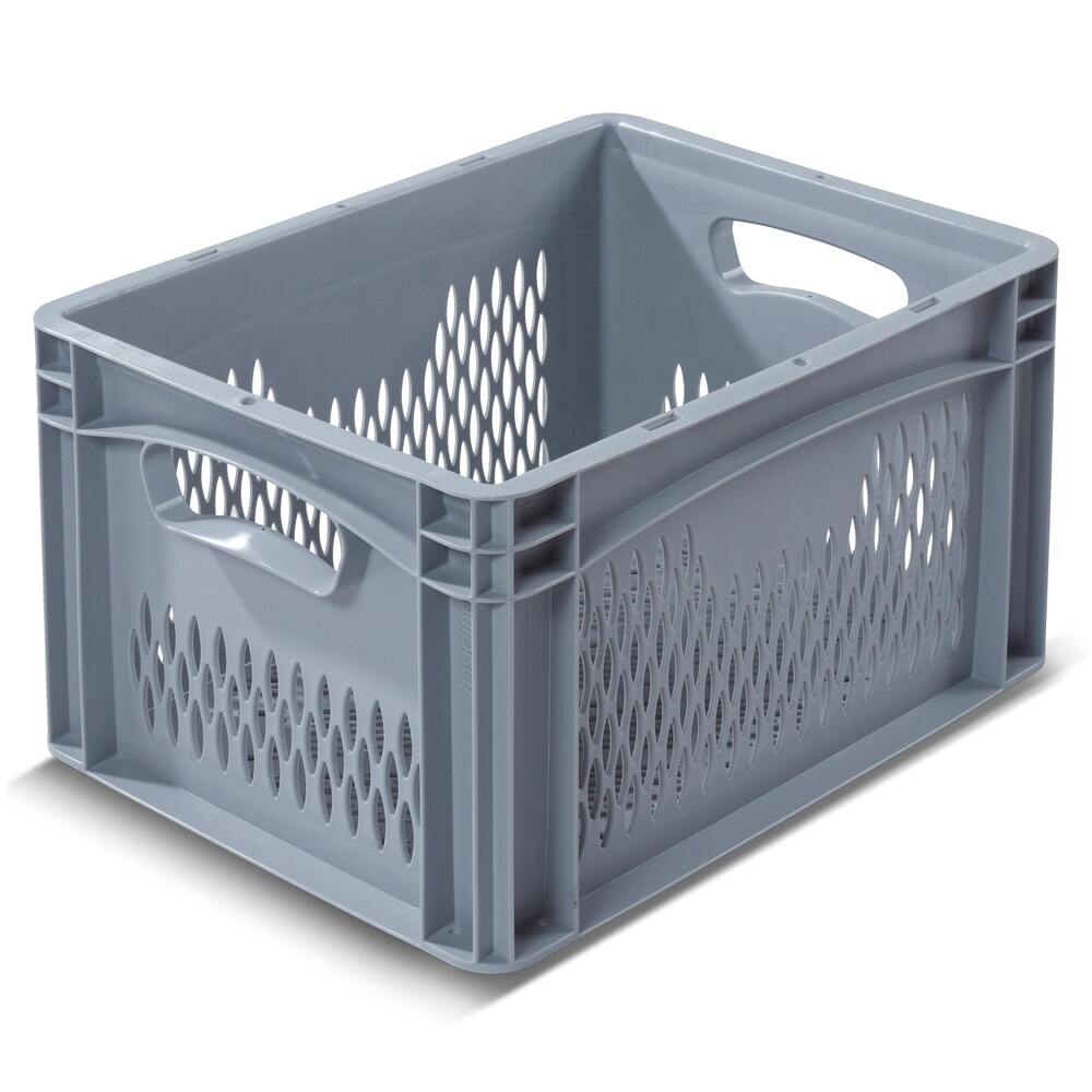 Illustration du produit: Alpha Eurobox en PP avec parois perforées, 20,8 litres, haut. x larg. x prof. 220 x 400 x 300 mm
