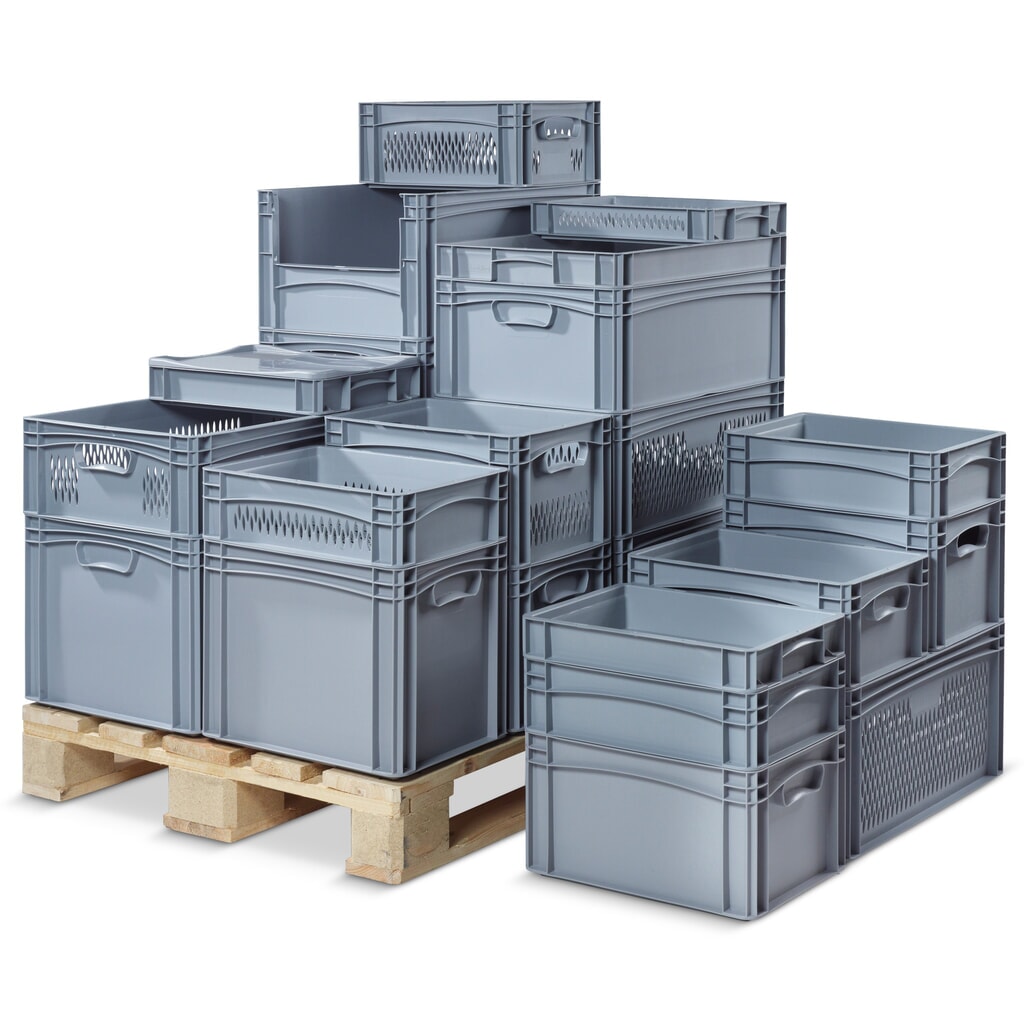 N° de l'image du produit 2 : Alpha Eurobox en PP avec parois perforées, 6,4 litres, haut. x larg. x prof. 70 x 400 x 300 mm