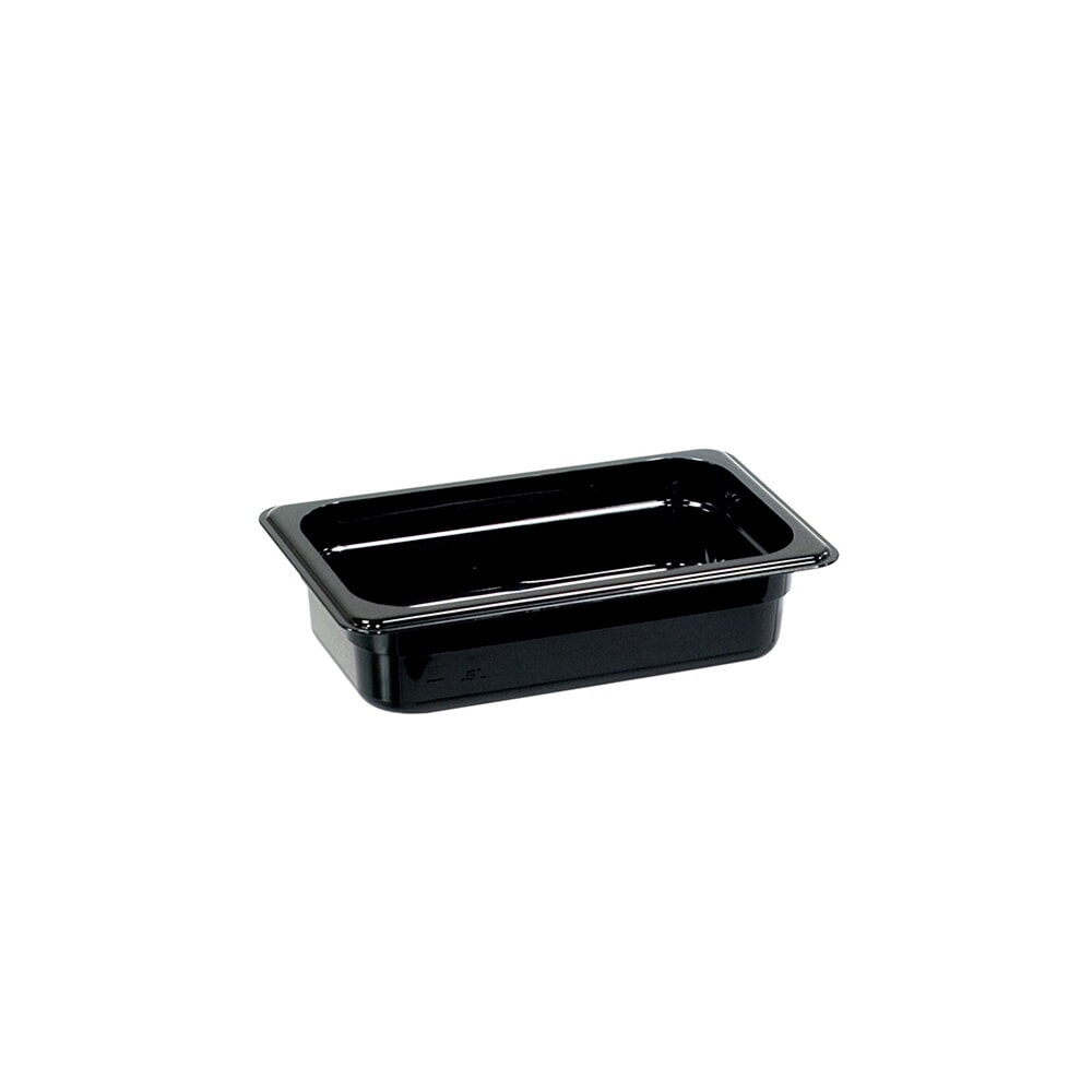 N° de l'image du produit 1 : Bac Gastronorm Stalgast, polycarbonate, noir, GN 1/4 (65 mm)