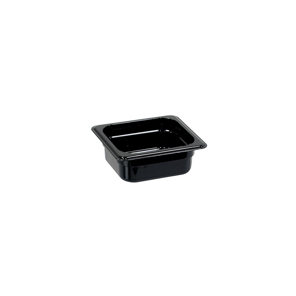 N° de l'image du produit 1 : Bac Gastronorm Stalgast, polycarbonate, noir, GN 1/6 (65 mm)