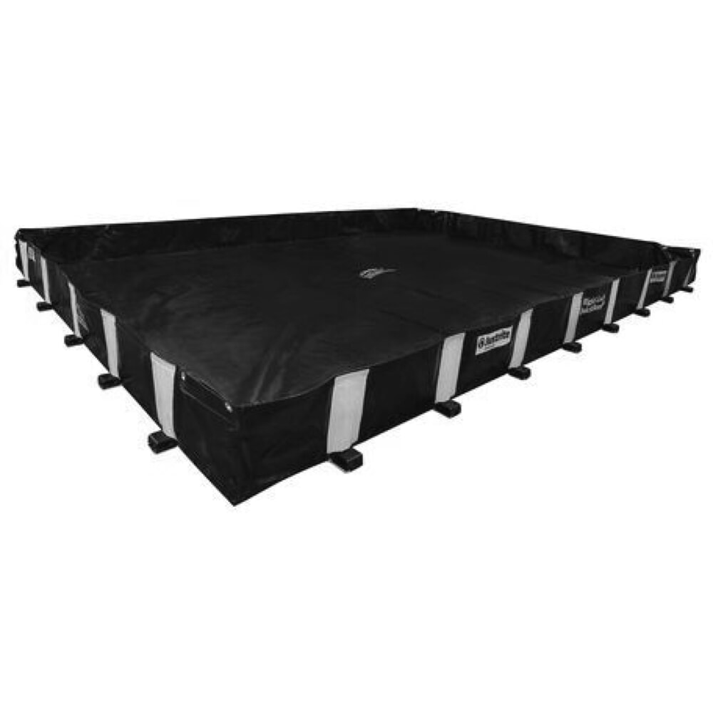Illustration du produit: Justrite® bac de rétention pliable en PVC QuickBerm®, capacité 5 432 l