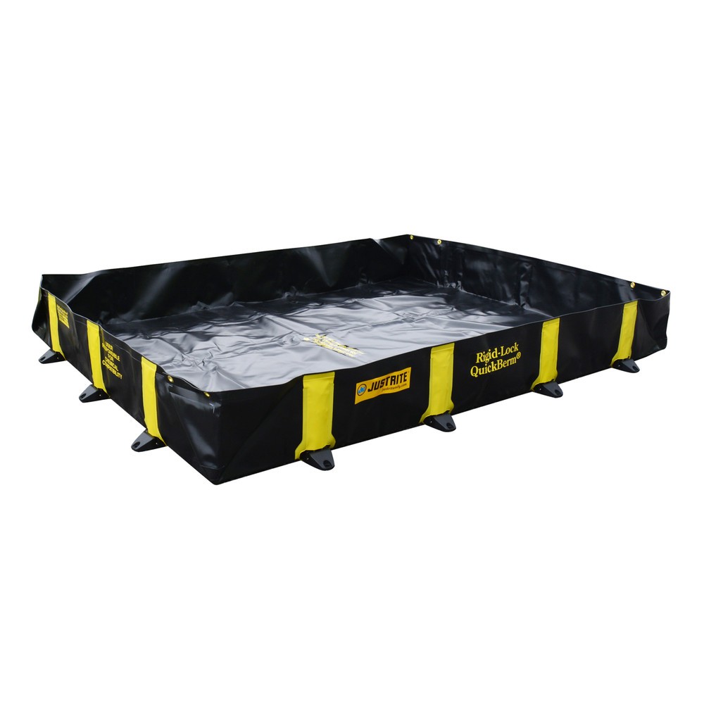 Illustration du produit: Justrite® bac de rétention pliable en PVC QuickBerm®, capacité 1 344 l