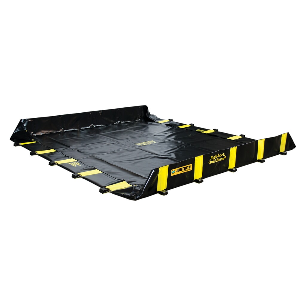 Justrite® bac de rétention pliable en PVC QuickBerm®, capacité 2 820 l N° de l'image du produit 4 : Justrite® bac de rétention pliable en PVC QuickBerm®, capacité 2 820 l