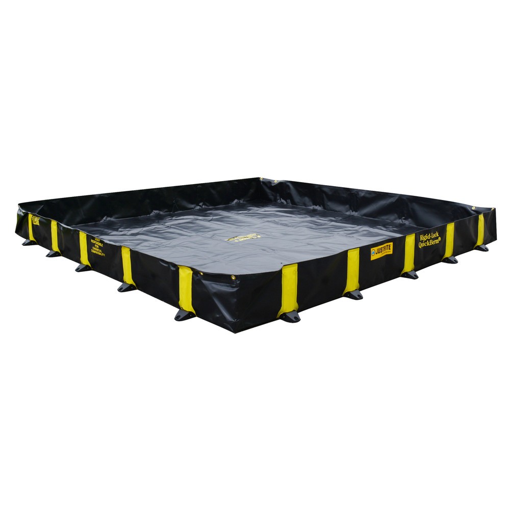 Illustration du produit: Justrite® bac de rétention pliable en PVC QuickBerm®, capacité 2 820 l