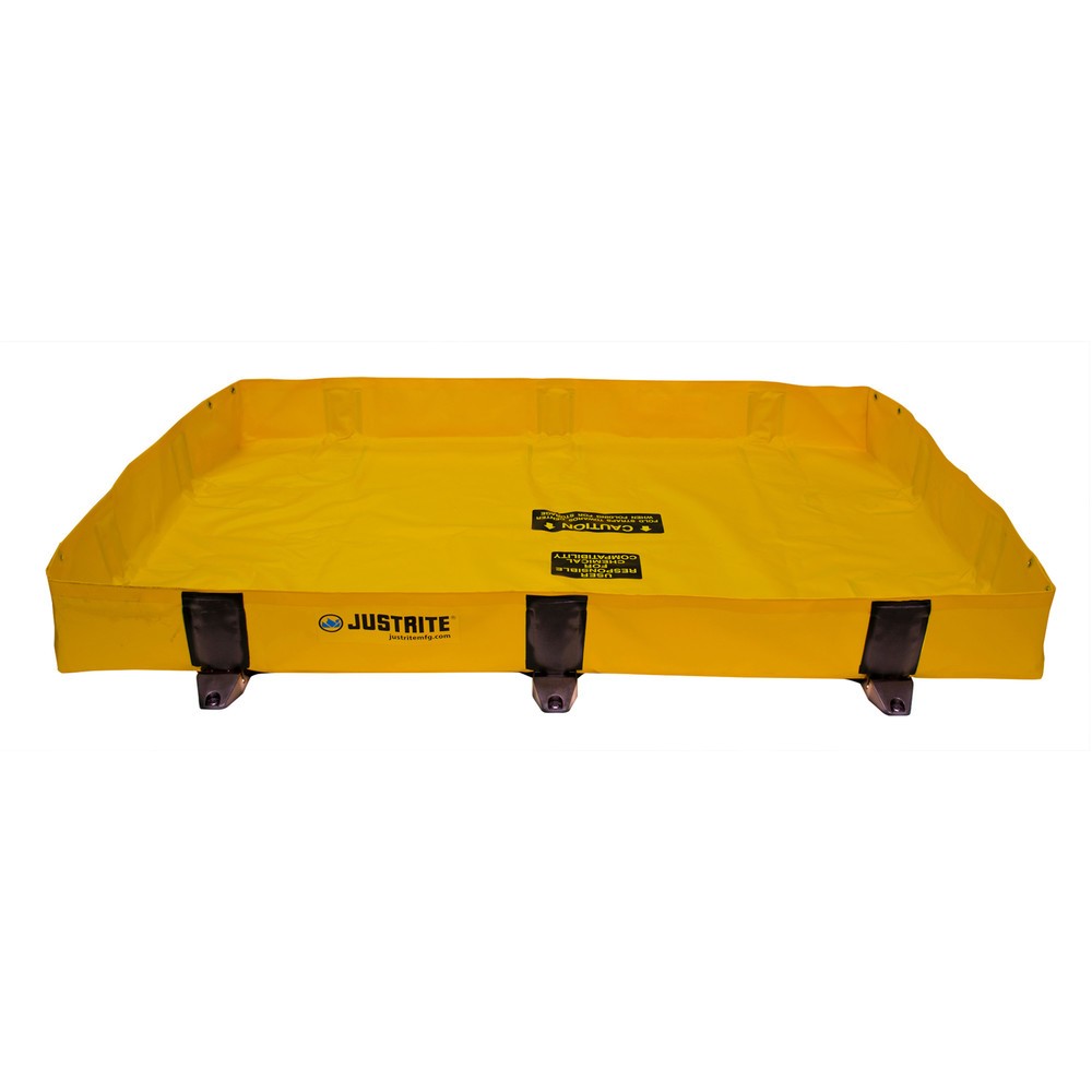 Illustration du produit: Justrite® bac de rétention pliable en polyester QuickBerm® Lite, capacité 299 l