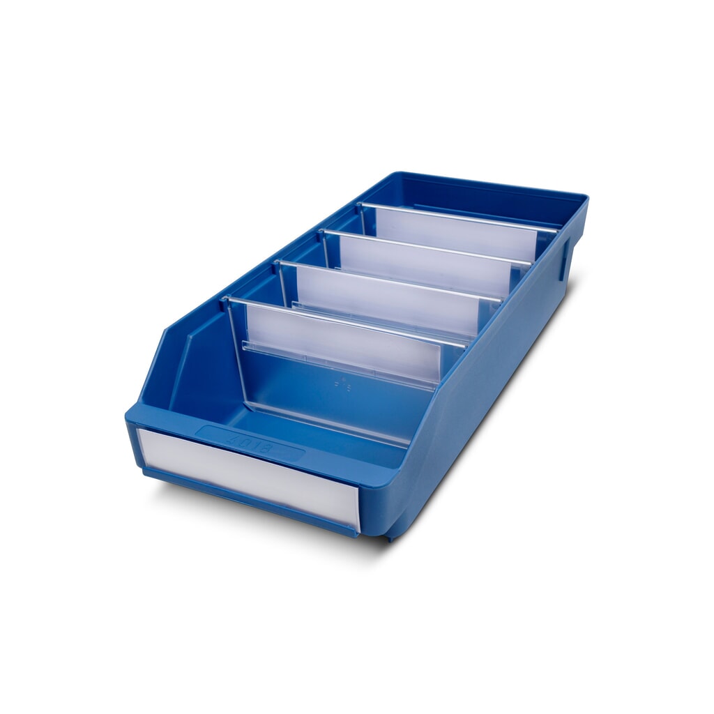 Illustration du produit: Bacs de rayonnage avec fenêtre de visualisation, l x P 180 x 400 mm, bleu