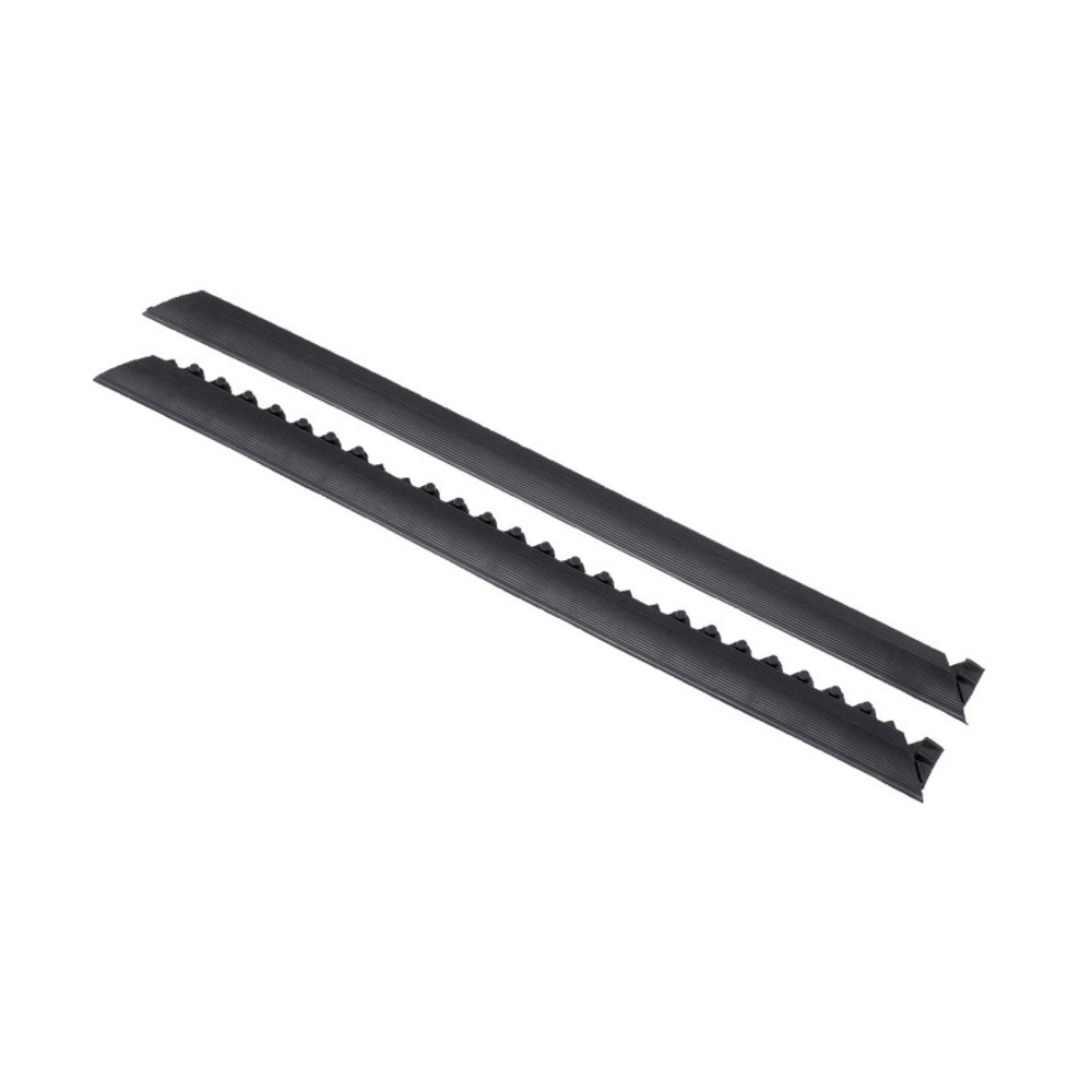 Illustration du produit: Baguettes pour système modulaire de dalles de sol pour postes de travail de montage, sans picots, lxP 50 x 910 mm, noir