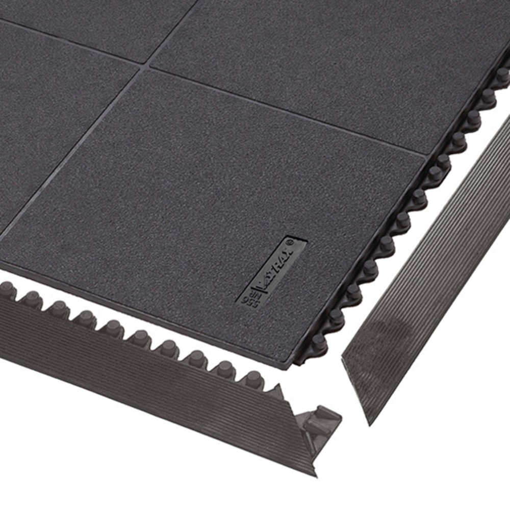 N° de l'image du produit 2 : Baguettes pour système modulaire de dalles de sol pour postes de travail de montage, avec picots, lxP 50 x 910 mm, noir