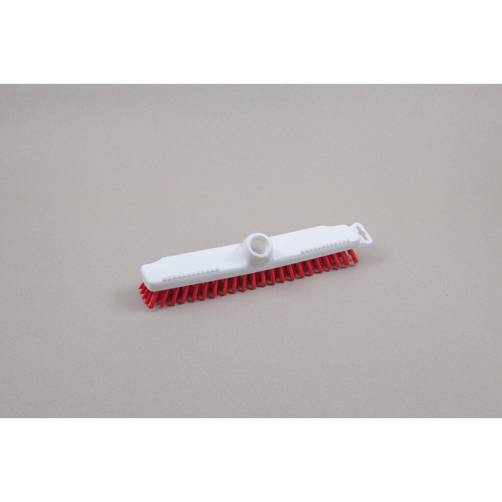 Balai-brosse hygiénique, plastique, filet allemand, poils en polyester 0,50, dur, 280 mm, rouge Illustration du produit: Balai-brosse hygiénique, plastique, filet allemand, poils en polyester 0,50, dur, 280 mm, rouge