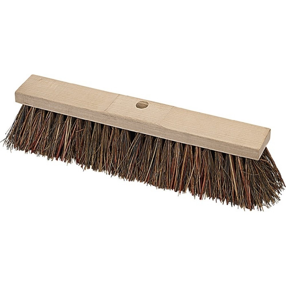 Illustration du produit: Balai de cantonnier Piassava longueur 400 mm avec trou d’emmanchement bois plat