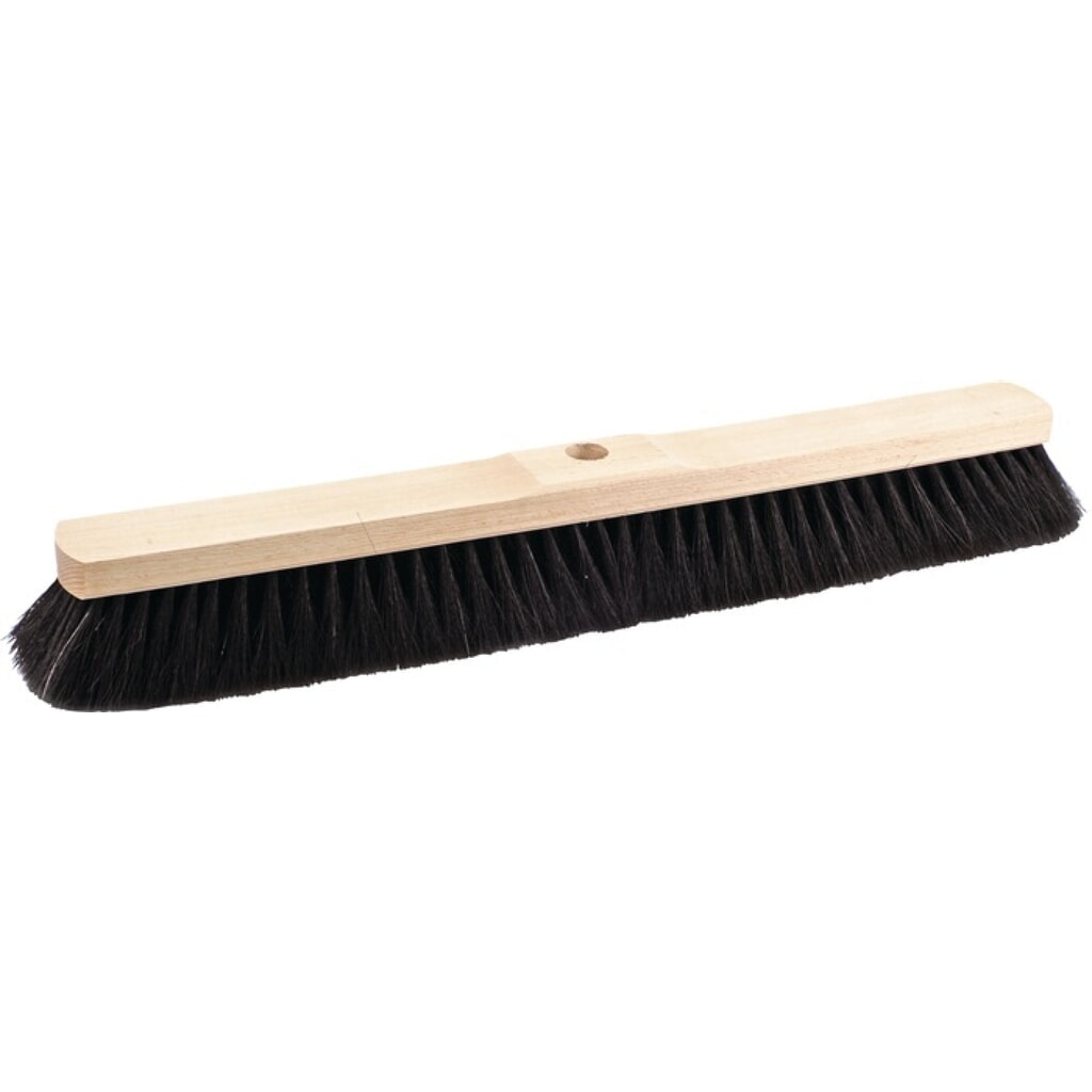 Balai pour grandes surfaces poil de cheval longueur 500 mm avec trou d’emmanchem N° de l'image du produit 2 : Balai pour grandes surfaces poil de cheval longueur 500 mm avec trou d’emmanchem