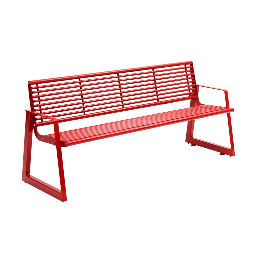 N° de l'image du produit 2 : Banc Laro, rouge rubis, rouge rubis