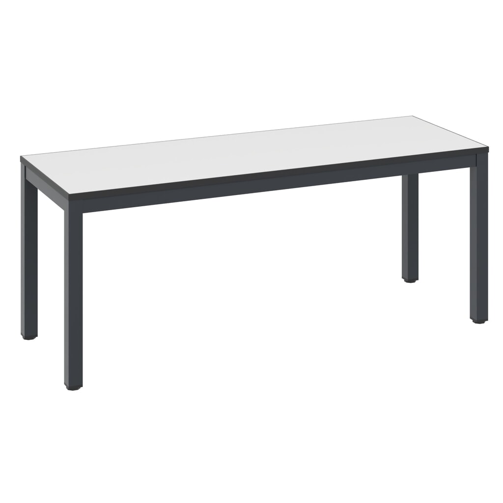 Banc pour vestiaire C+P Basic Plus, longueur 1 000 mm, gris-noir / blanc Illustration du produit: Banc pour vestiaire C+P Basic Plus, longueur 1 000 mm, gris-noir / blanc
