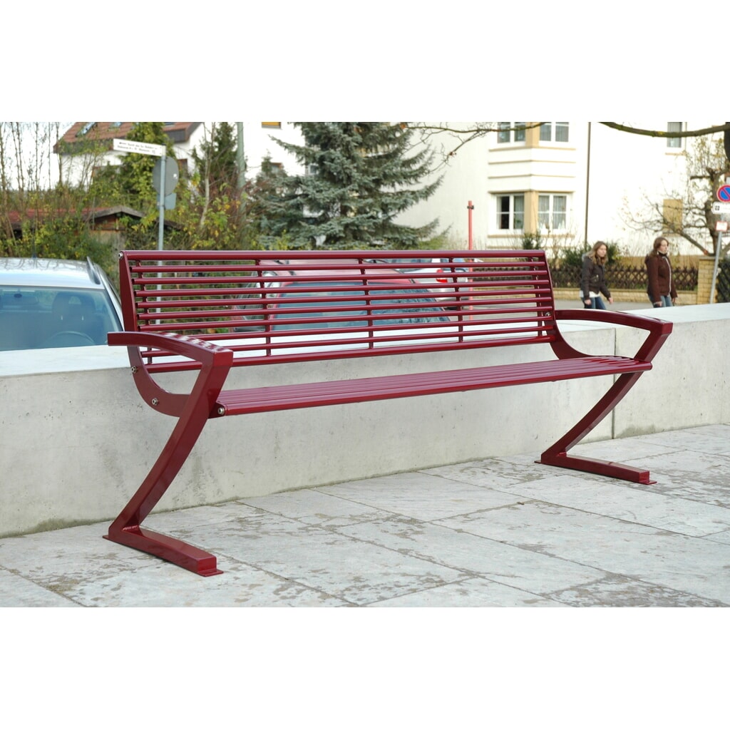N° de l'image du produit 3 : Banc Zooro en acier, galvanisé et revêtu par poudrage, vert sapin, bleu nocturne