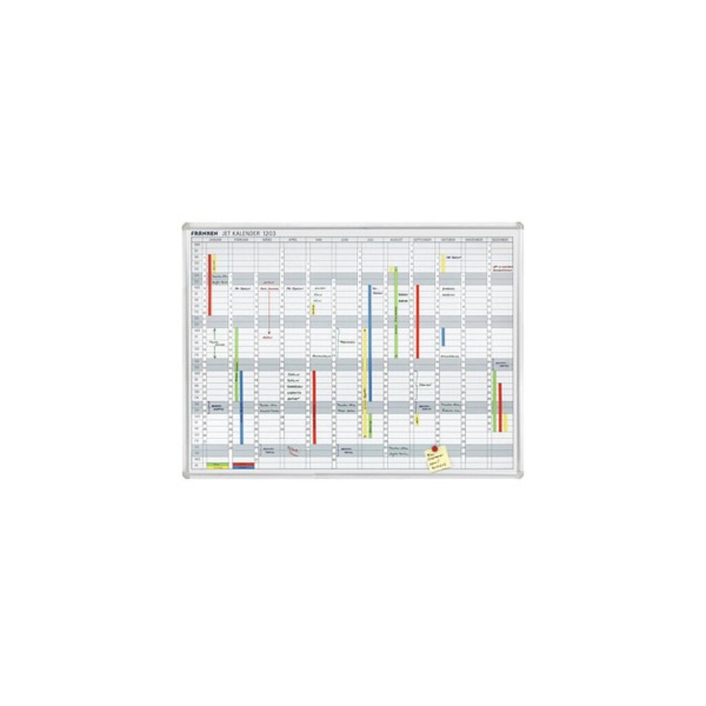 N° de l'image du produit 3 : Bandeau de dates pour le calendrier annuel FRANKEN JetKalender, blanc, magnétique