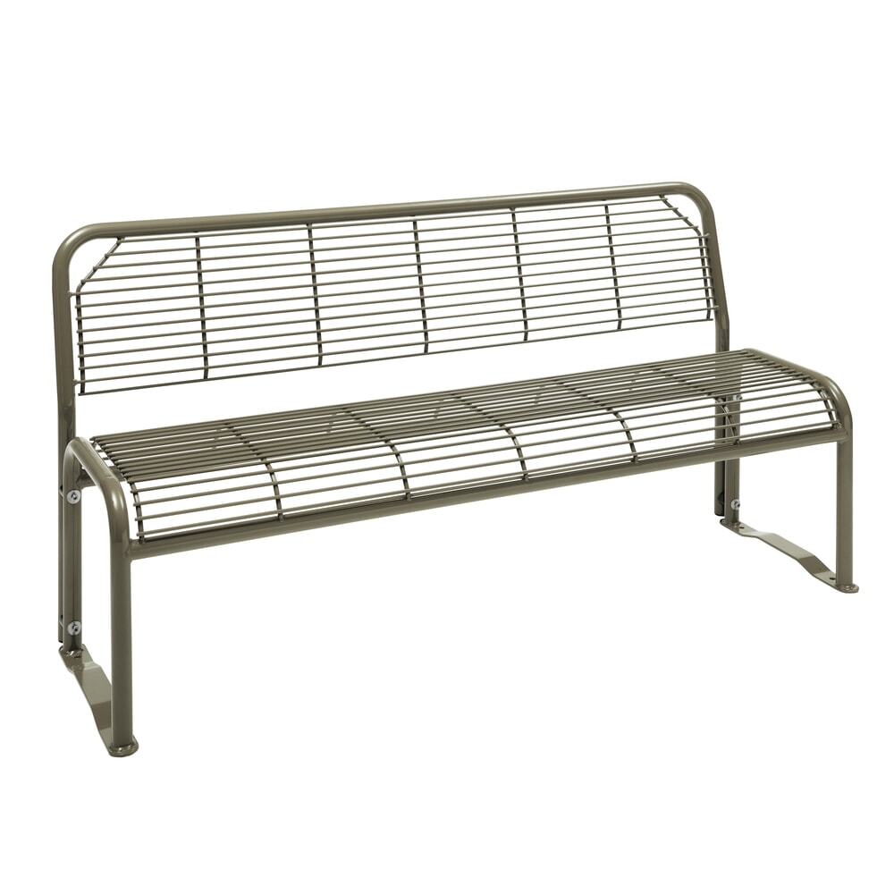 N° de l'image du produit 5 : Banquette en treillis métallique Apollo, avec dossier, rouge rubis