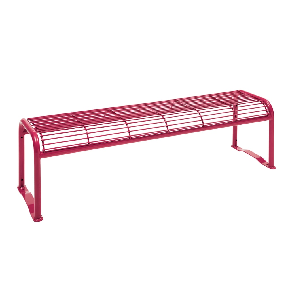 N° de l'image du produit 11 : Banquette en treillis métallique Apollo, sans dossier, rouge rubis