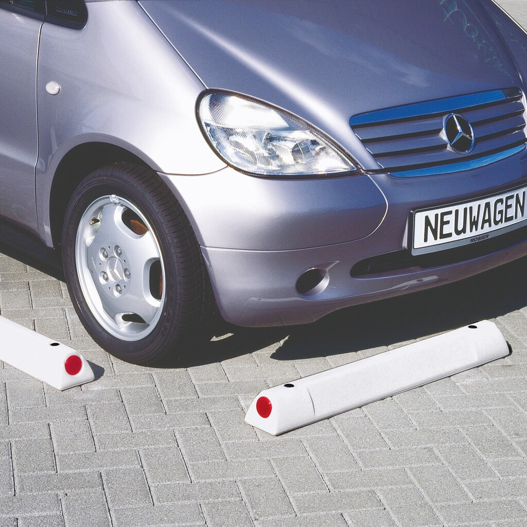 Illustration du produit: URBANUS Barre de signalisation et de délimitation de parking, blanche, longueur 450 mm
