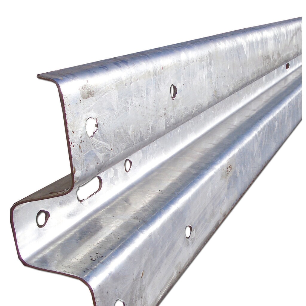 Barrière de sécurité en acier, profil B, longueur de 4 300 mm Illustration du produit: Barrière de sécurité en acier, profil B, longueur de 4 300 mm