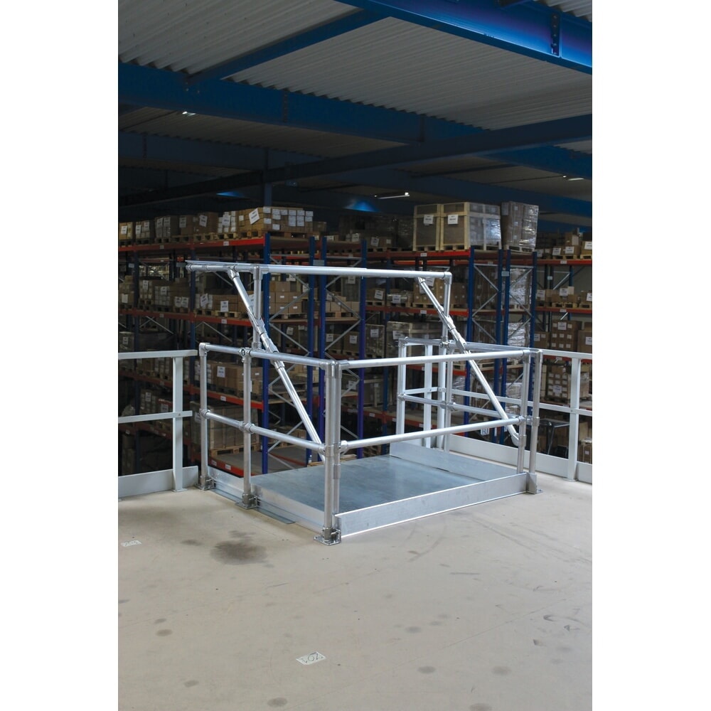 Illustration du produit: Barrière écluse Kee Safety type A, pour dimensions 1,40 x 1,48 m, hauteur max. 1,60 m