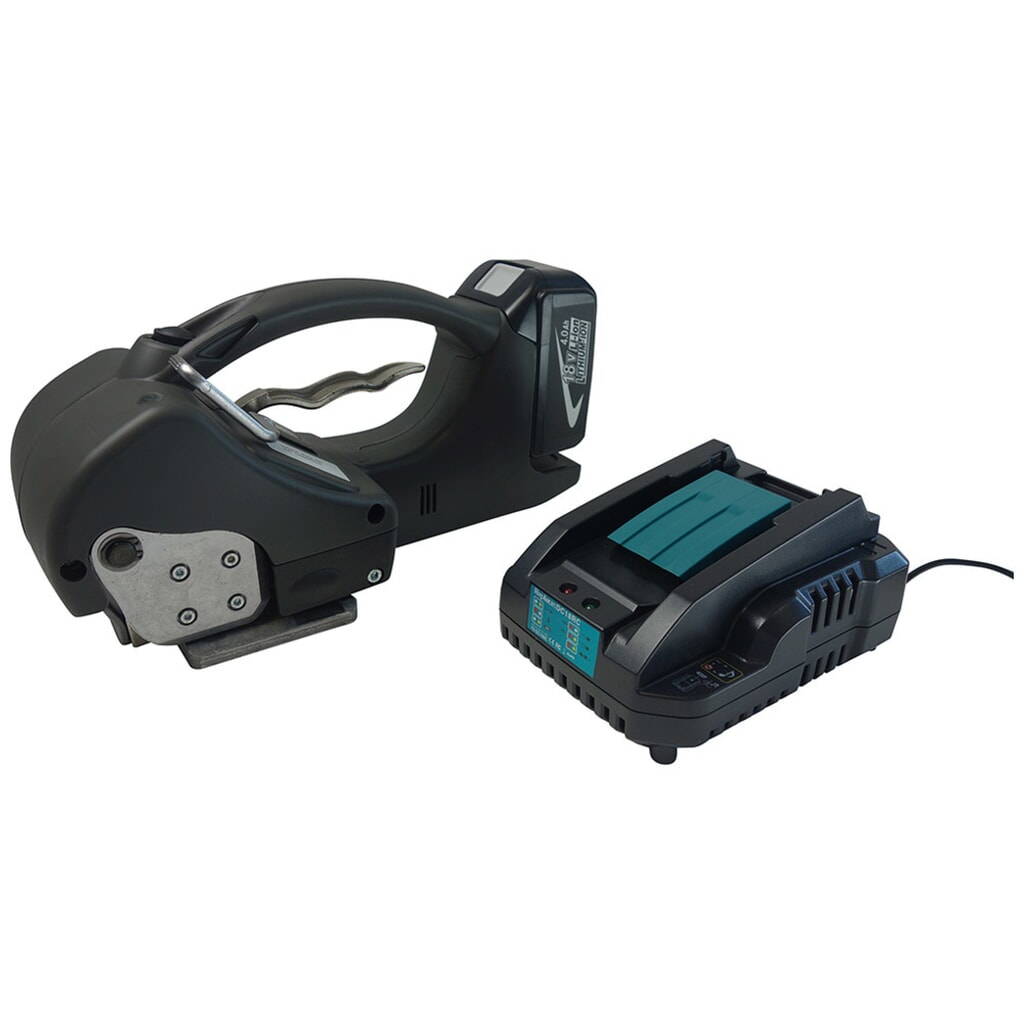 Appareil de cerclage sur batterie BW-ECO-PLUS, 12 - 16 mm, avec batterie et chargeur de batterie Illustration du produit: Appareil de cerclage sur batterie BW-ECO-PLUS, 12 - 16 mm, avec batterie et chargeur de batterie
