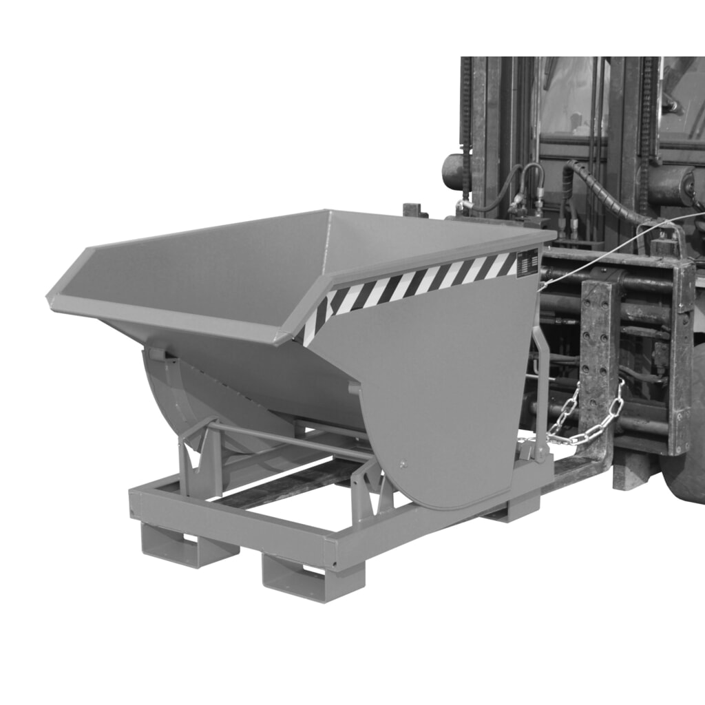 Bauer® Benne basculante avec mécanisme d'aide au basculement Premium, construction profonde, peint, sans couvercle, volume 0,3 m³, RAL 7005 gris souris Illustration du produit: Bauer® Benne basculante avec mécanisme d'aide au basculement Premium, construction profonde, peint, sans couvercle, volume 0,3 m³, RAL 7005 gris souris