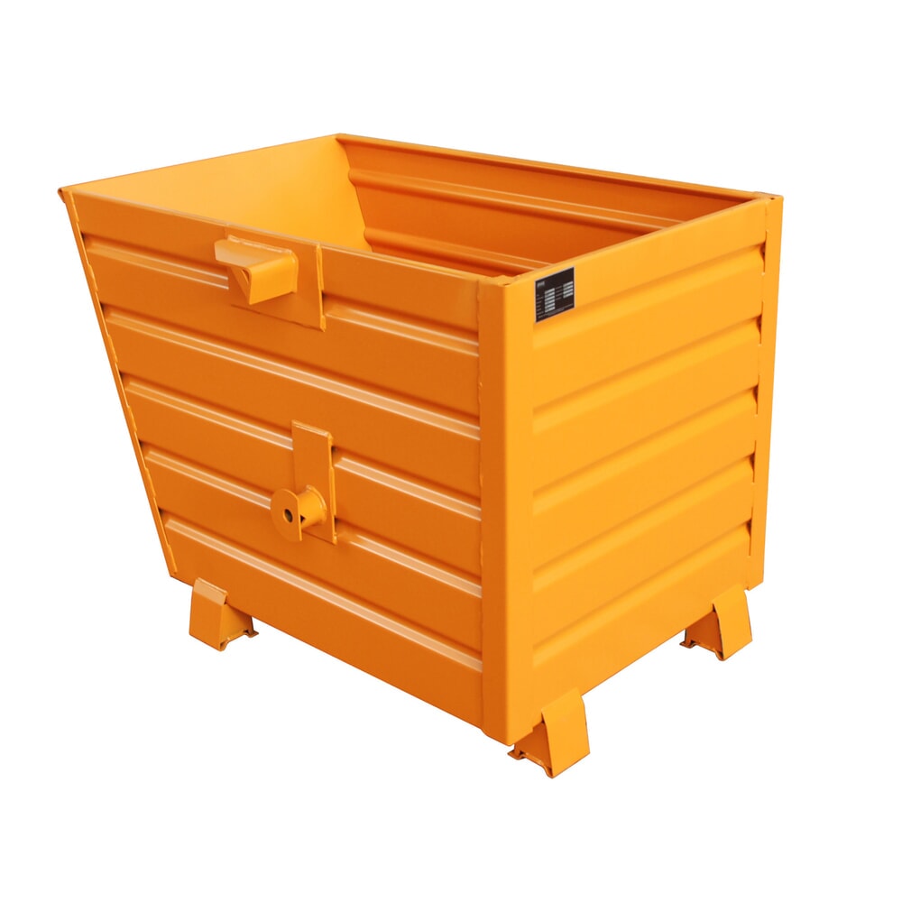 Illustration du produit: Bauer® Benne basculante empilable, peint, volume 0,7 m³, RAL 2000 orangé jaune