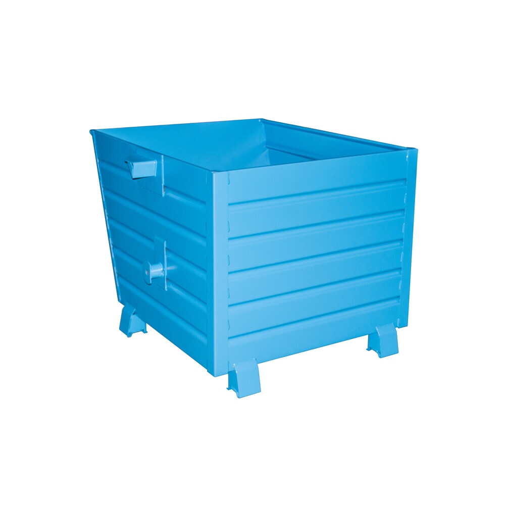 Illustration du produit: Bauer® Benne basculante empilable, peint, volume 0,9 m³, RAL 5012 bleu clair
